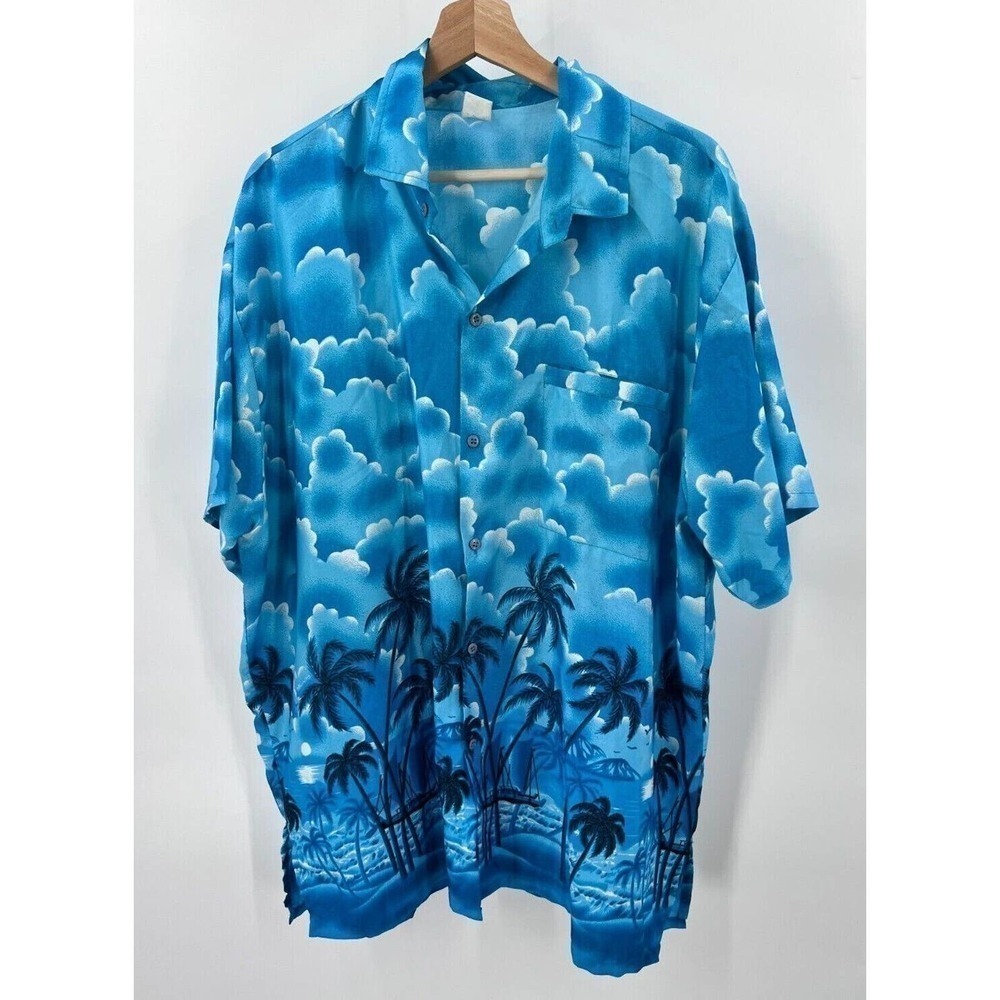 Unbranded Men's XL Button-Down Short Sleeve Hawaiian Shirt Summer Beach Holiday